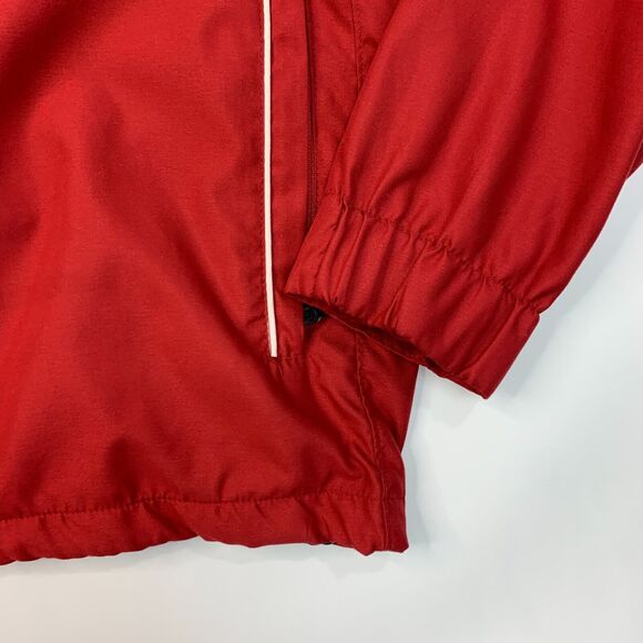 Weatherproof WP Golf Jacket Mens L Large Red Half Zip Pullover Water Resistant - Picture 3 of 15